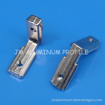 T Slot L Shape Type 90 Degree Aluminum Profile Accessories Inside Corner Connector Bracket with M4 Screw for 20 Series